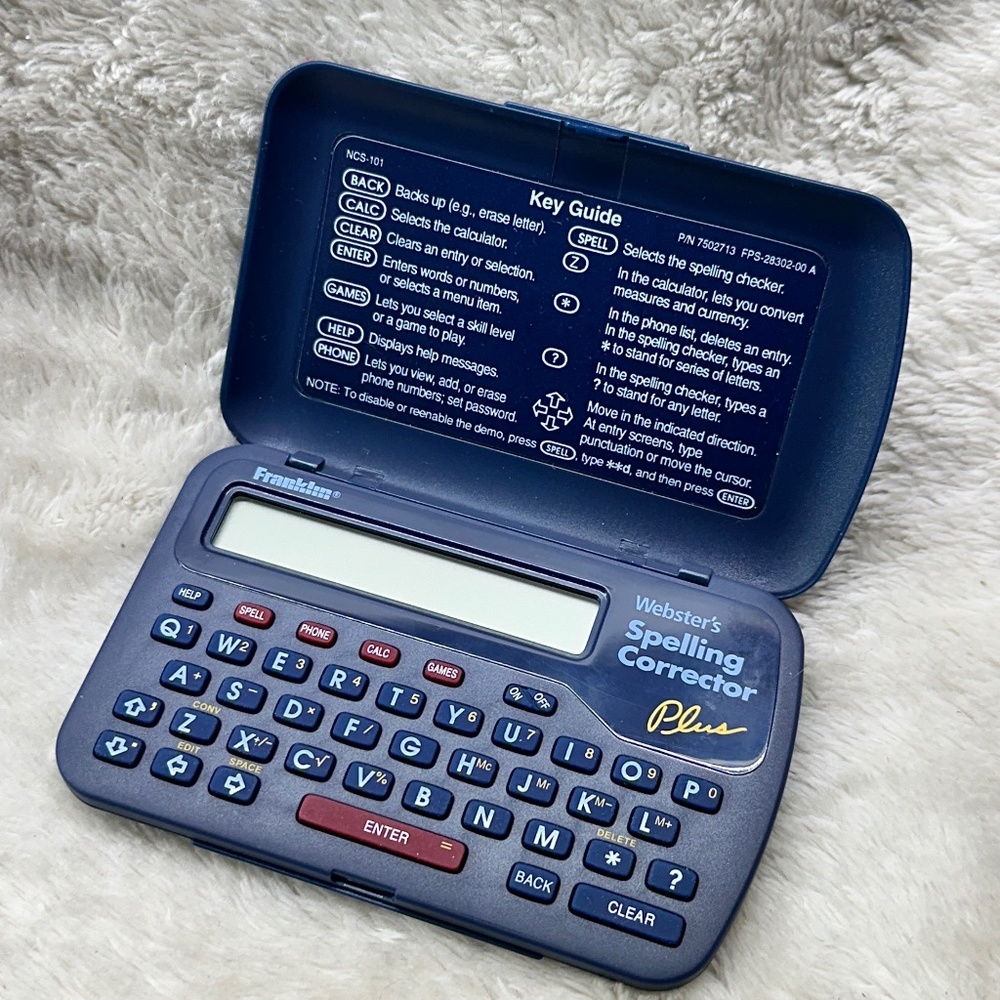 Franklin NCS-101 Webster's Spelling Corrector Plus VTG Working Condition